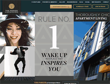 Tablet Screenshot of liveattheparker.com